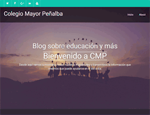 Tablet Screenshot of colegiomayorpenalba.com